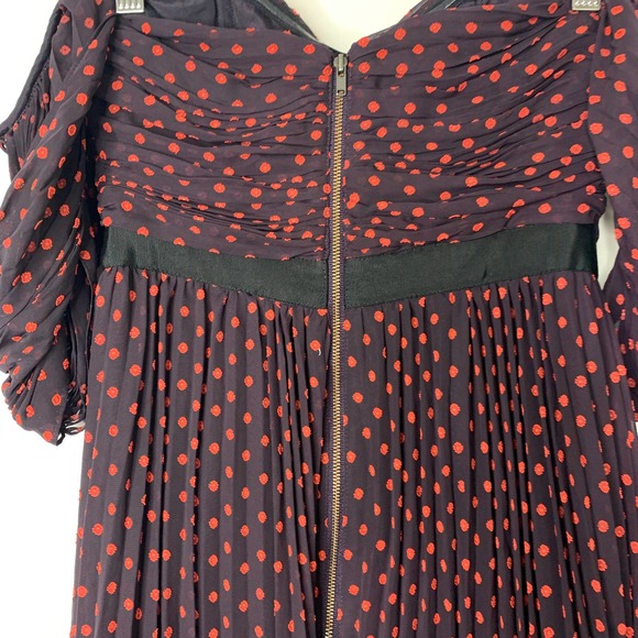 Self Portrait Plumetis Off Shoulder Mini Dress Womens US4 - Picture 12 of 14
